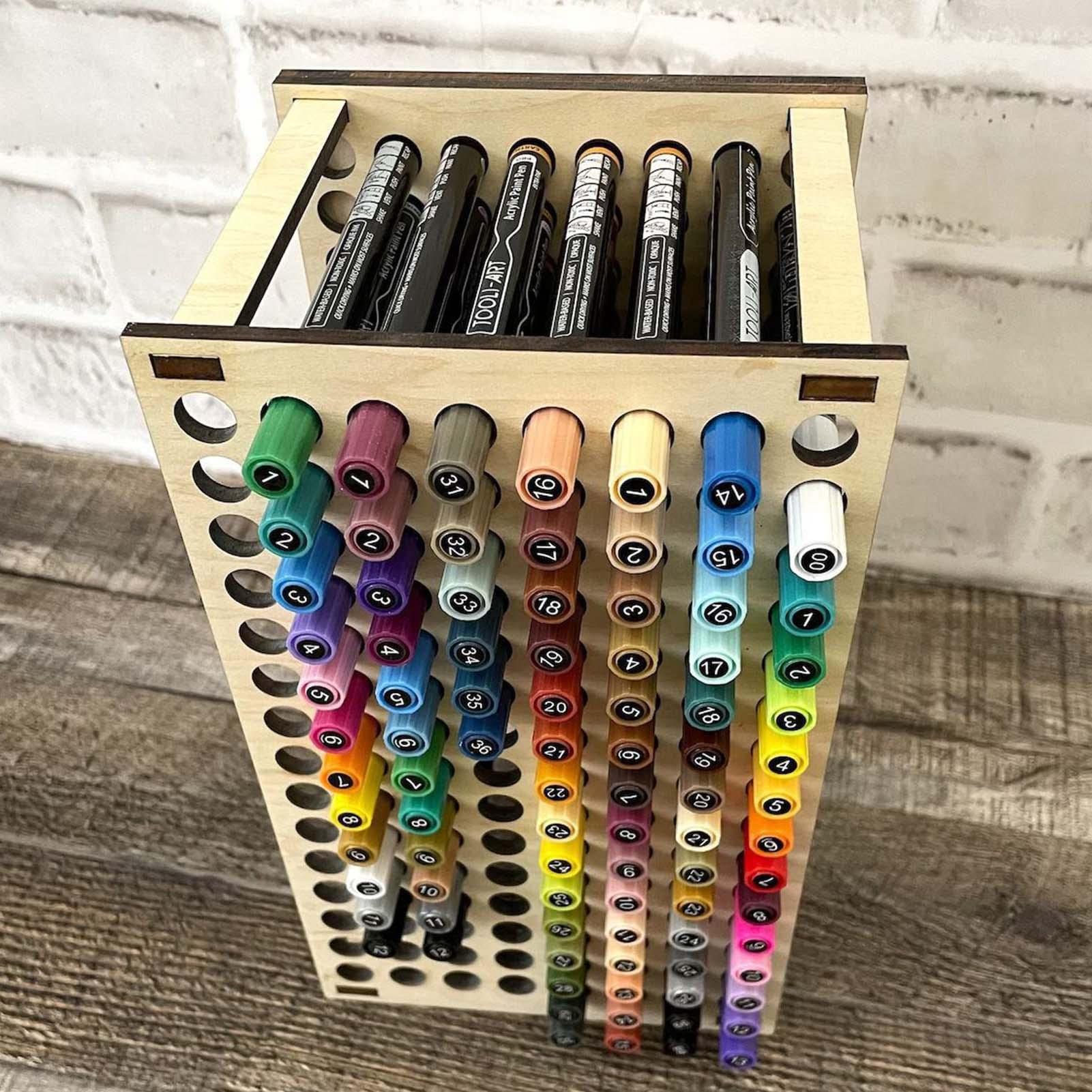 TOMBOW FINGER JOINT 色鉛筆スタンド　木製什器 TOMBOW FINGER JOINT 色鉛筆スタンド 木製什器
